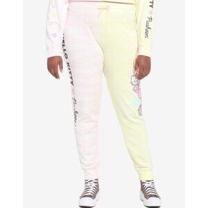 Hello Kitty X Pusheen Tie-Dye Womens Sweatpants Size 3 (3X)